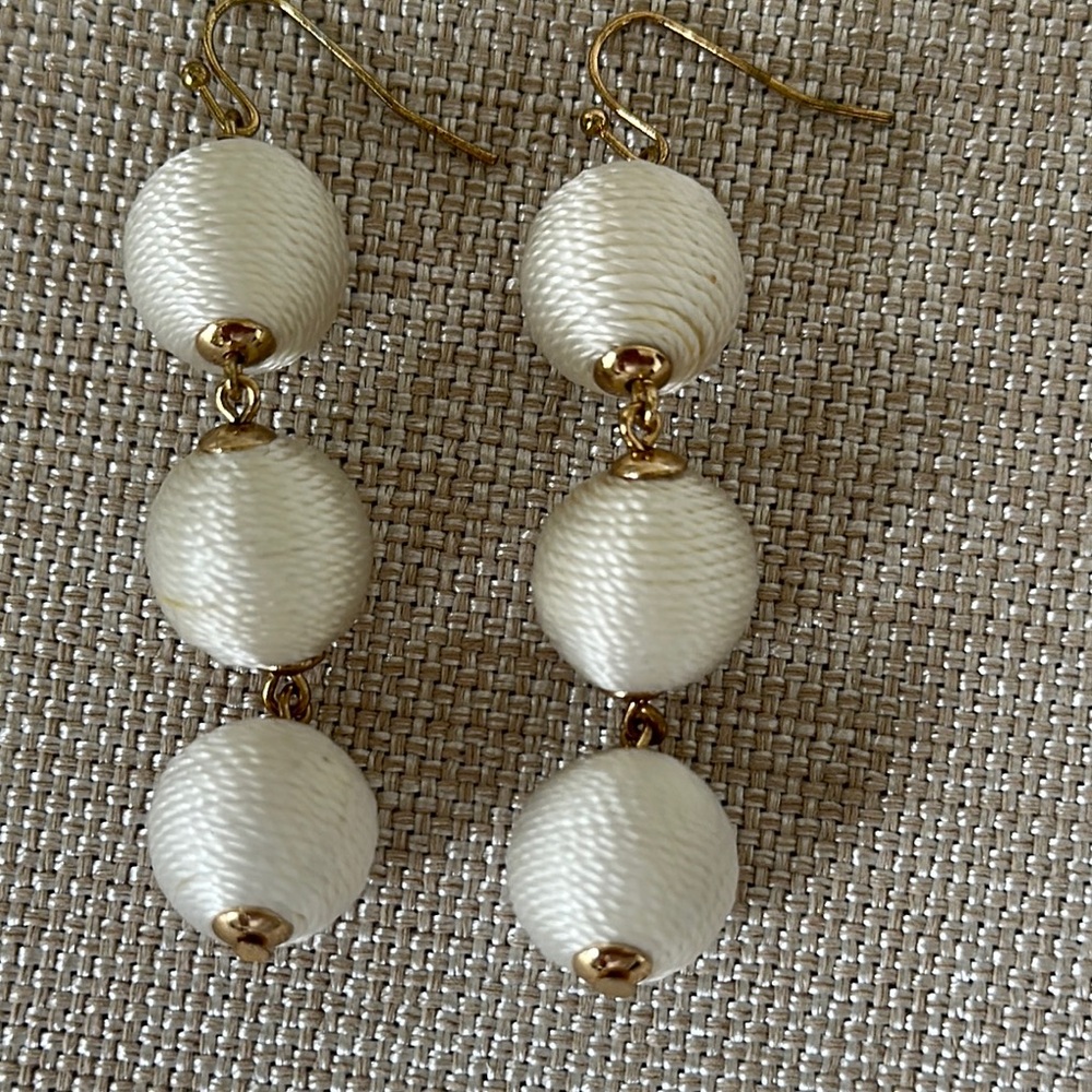 Thread Drop Earrings - Picture 2 of 3